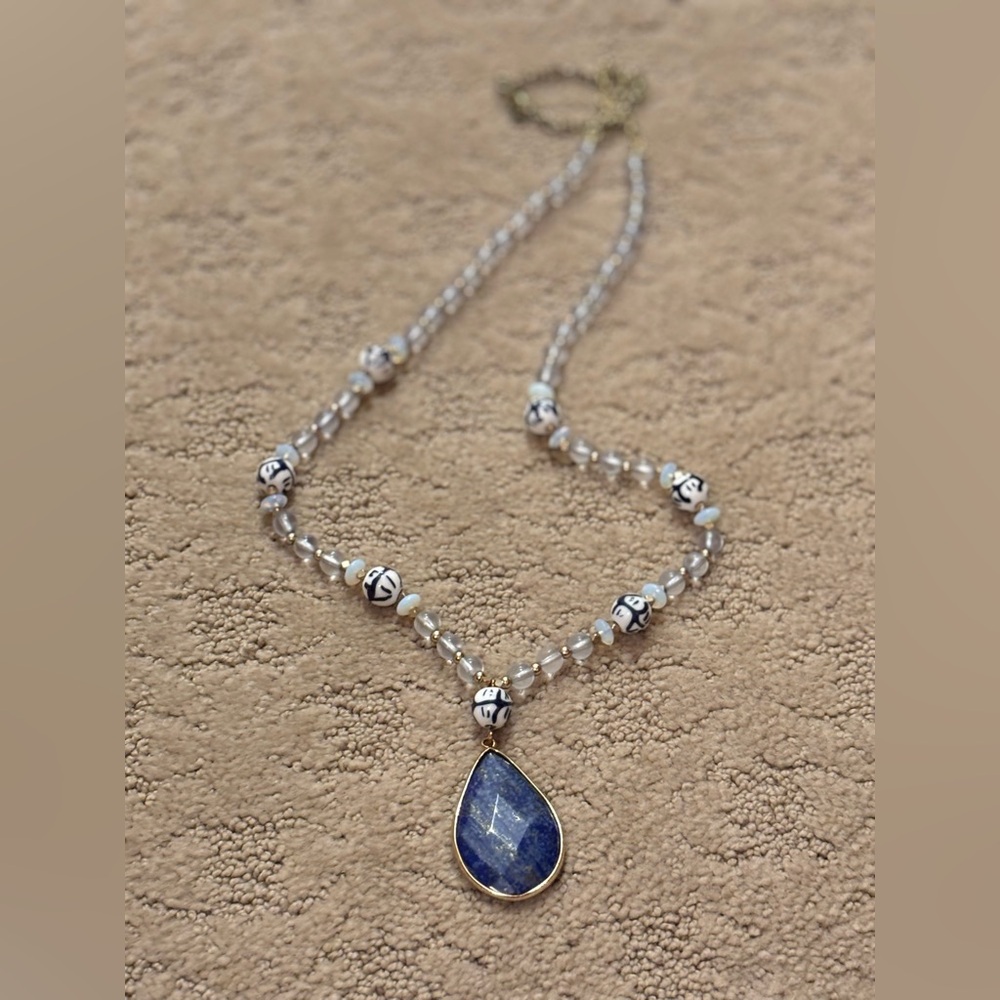 Beaded Mediterranean Style Necklace